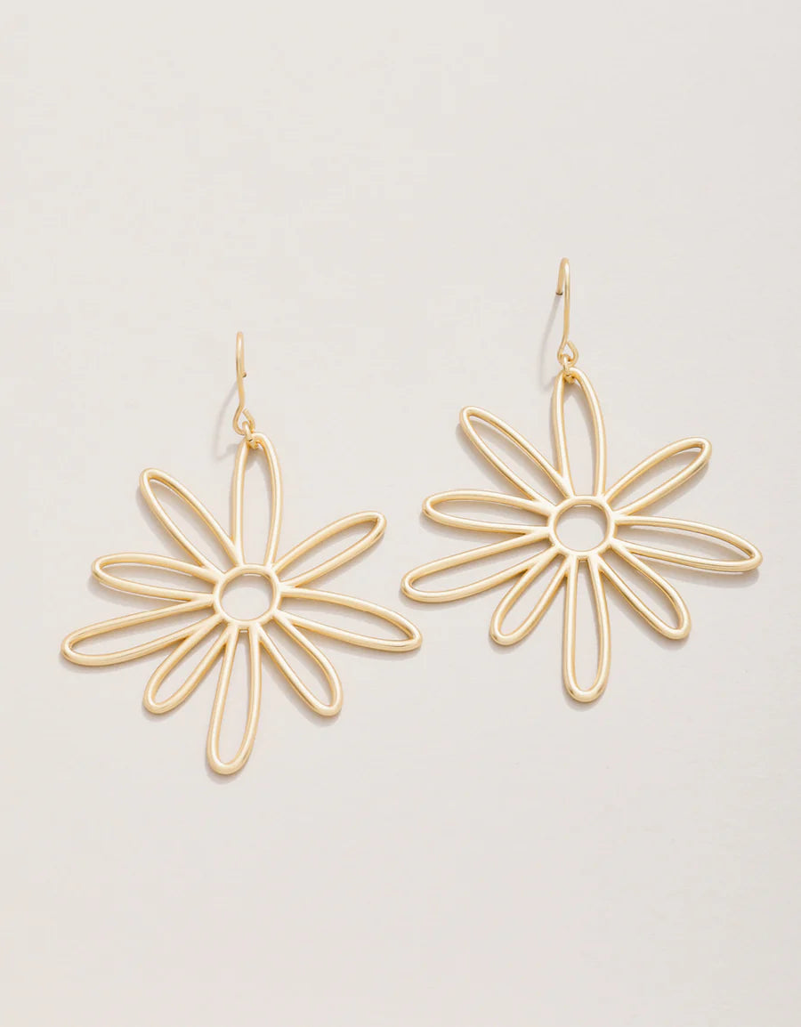 Happy Daisy Earrings Gold