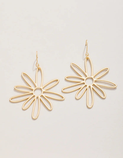 Happy Daisy Earrings Gold