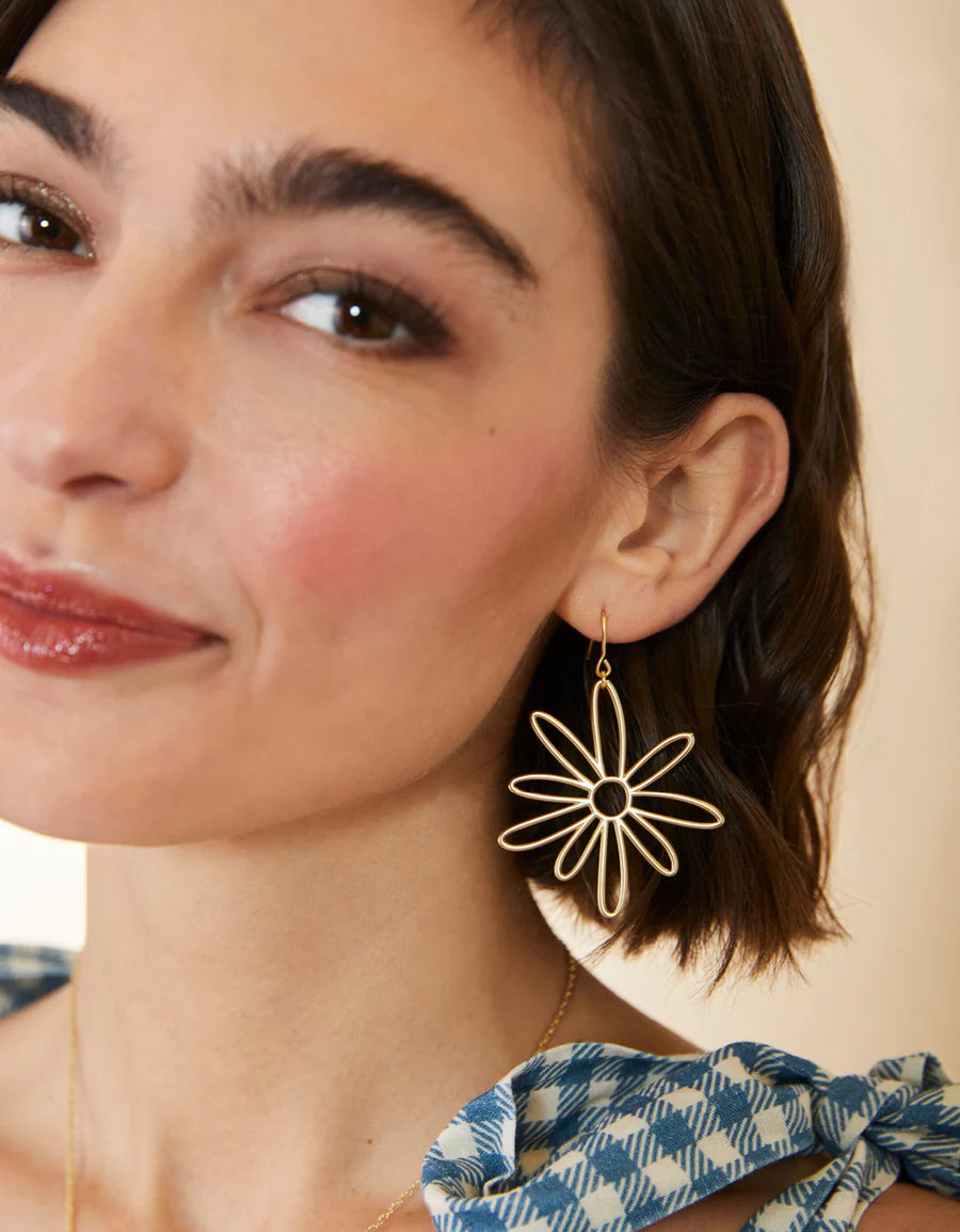 Happy Daisy Earrings Gold