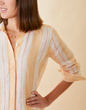 Load image into Gallery viewer, Callie Linen Shirt Boardwalk Stripe