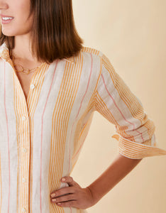 Callie Linen Shirt Boardwalk Stripe