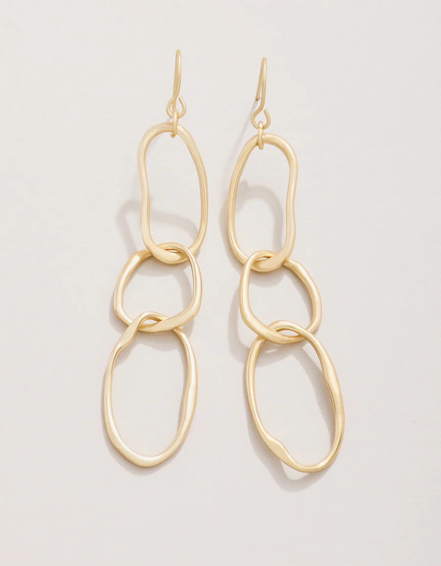 River Club Earrings Gold