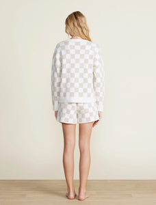 Cotton Checkered Pullover