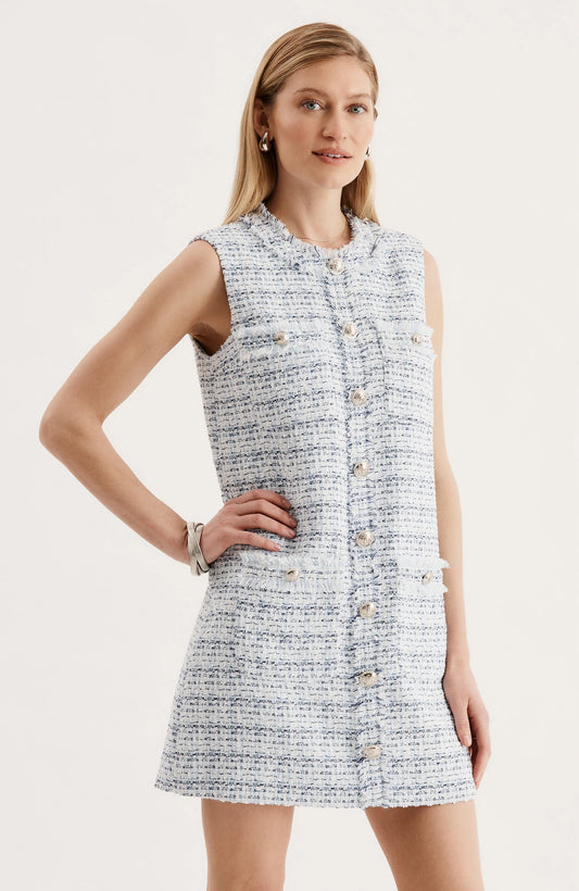 Alice Boucle Dress Light Blue