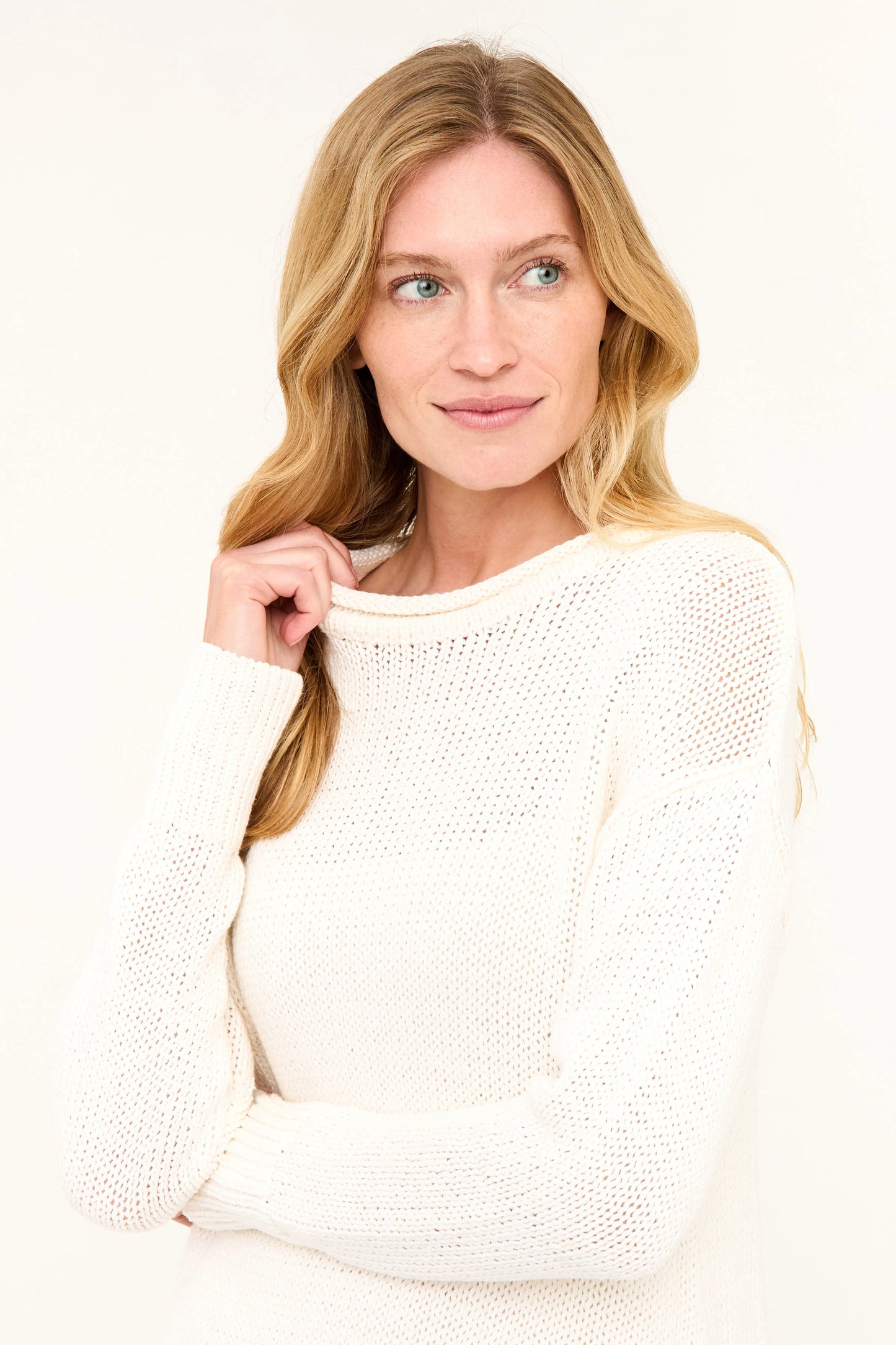 Relaxed Crew Neck Sweater