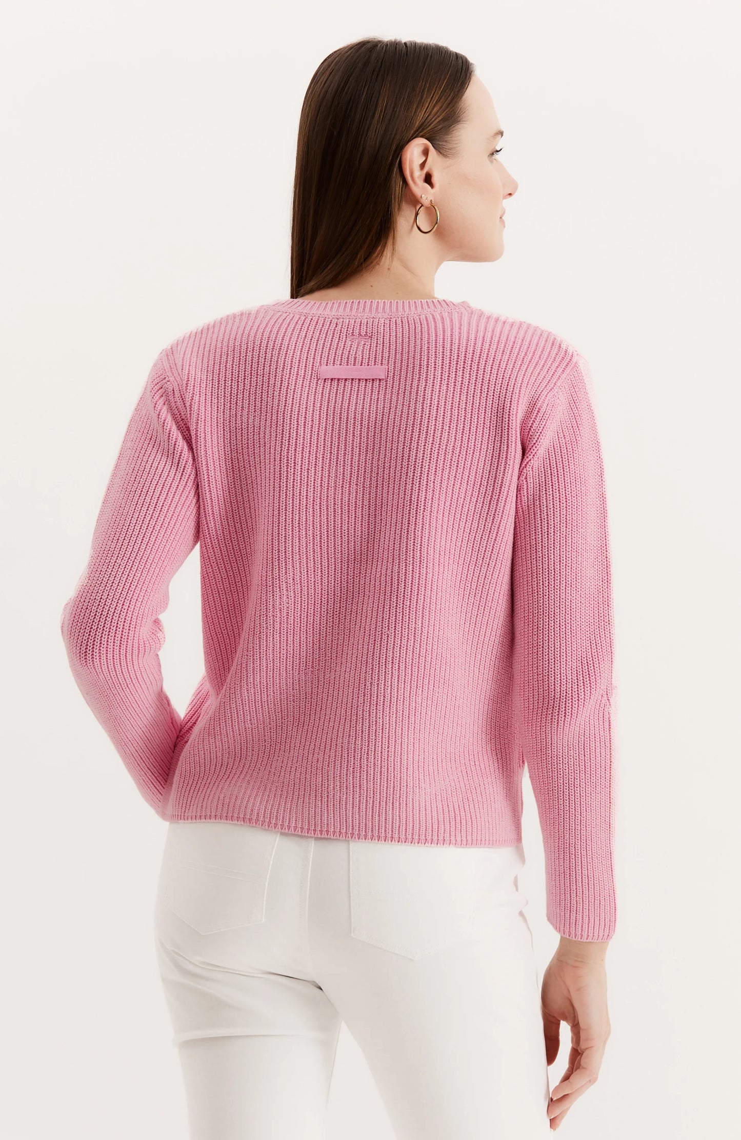 Cotton Mineral Wash V-neck Sweater