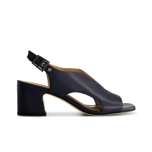 Bedford Mid Heel Sandal Dark Navy