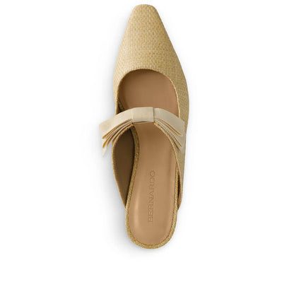 Astrid Heeled Raffia Mule