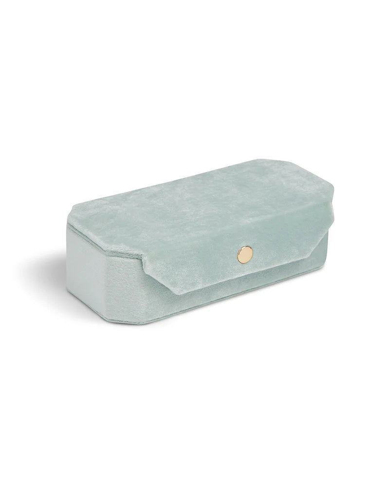 Velvet Jewelry Box Sea Foam