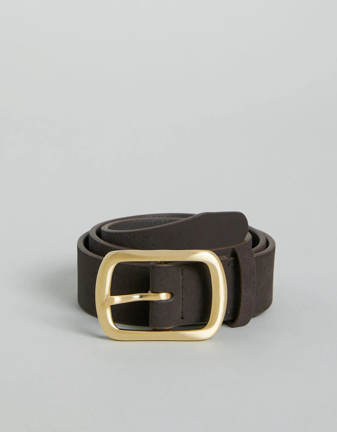 Siren Suede Belt Deep Umber