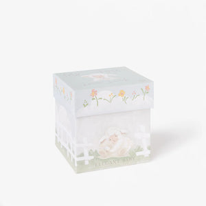 Cream Lovie Lamb Security Blankie With Gift Box