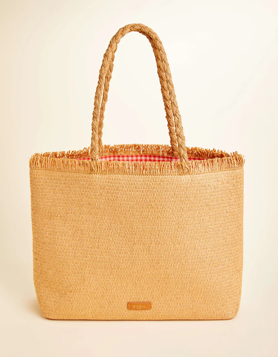 Woven Straw Tote Anchor