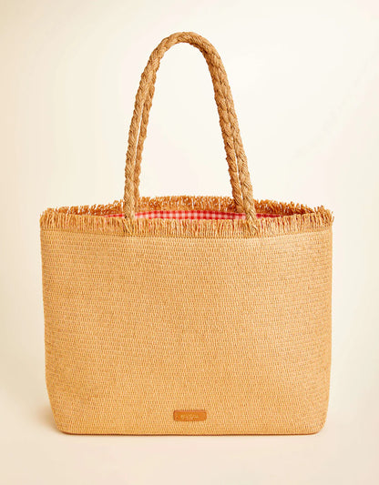 Woven Straw Tote Anchor