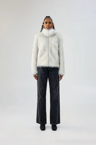 Fur Delish Jacket Swiss White