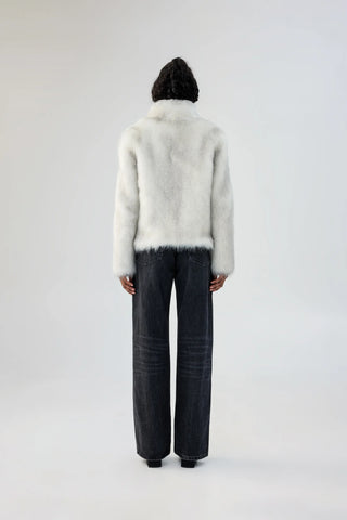 Fur Delish Jacket Swiss White