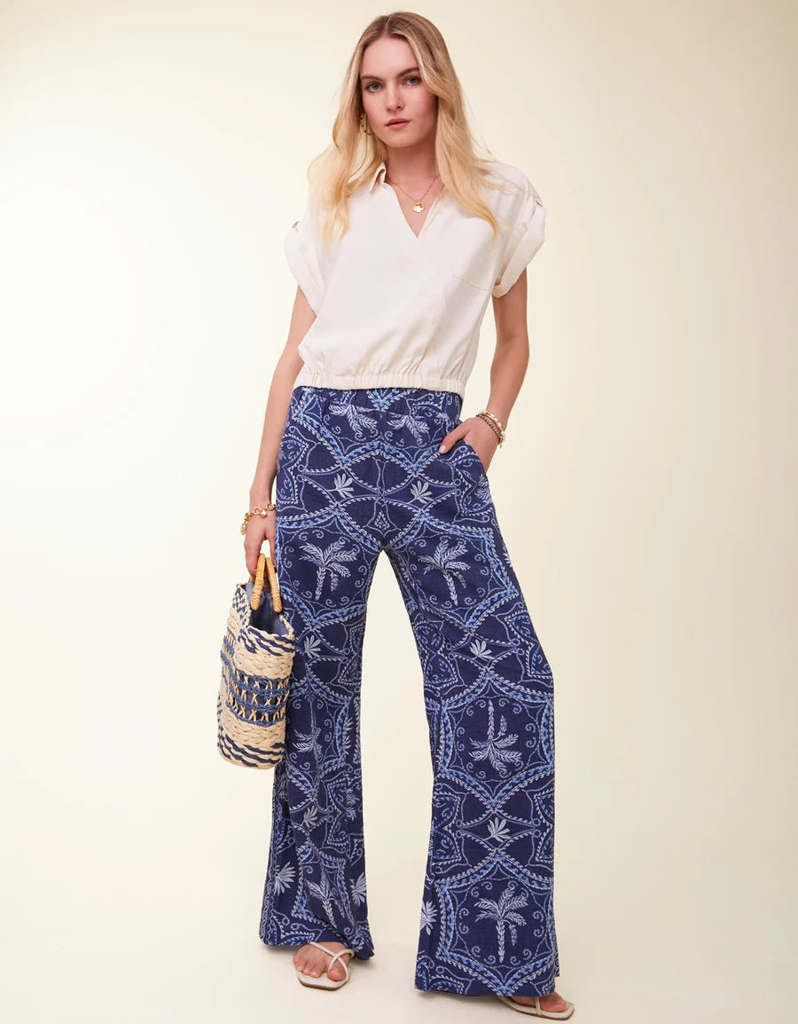 Resort Palazzo Pant Ogeechee Palm Medallion