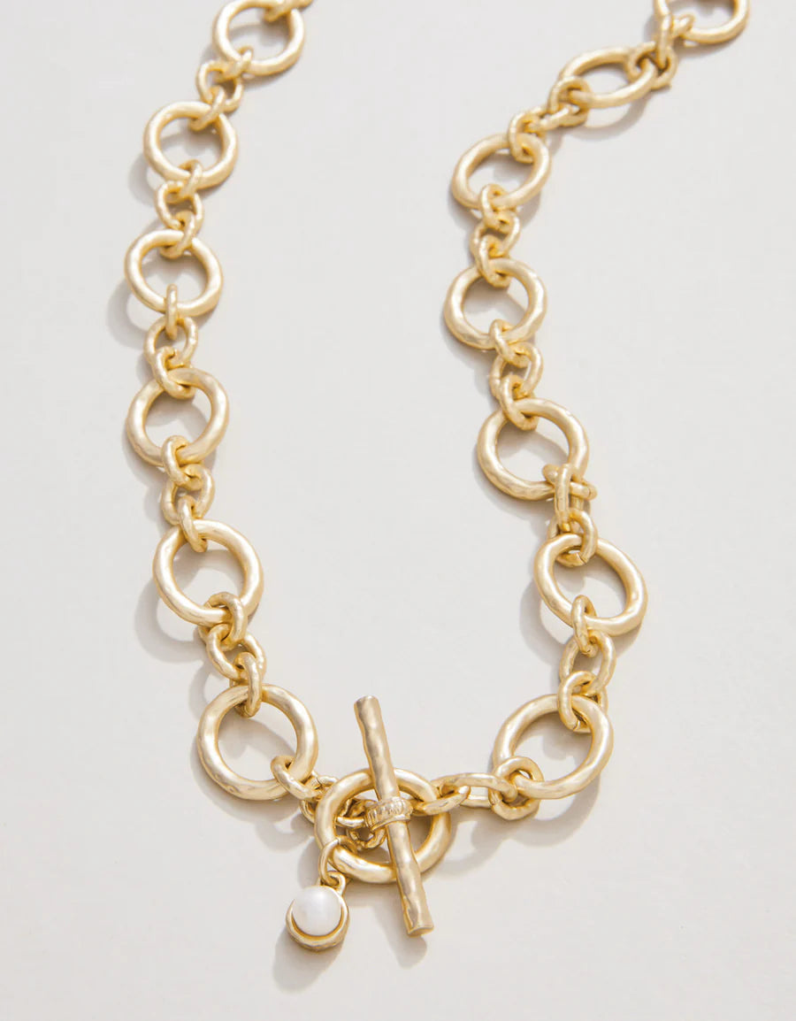 DeVaul Chain Toggle Necklace 18” Gold