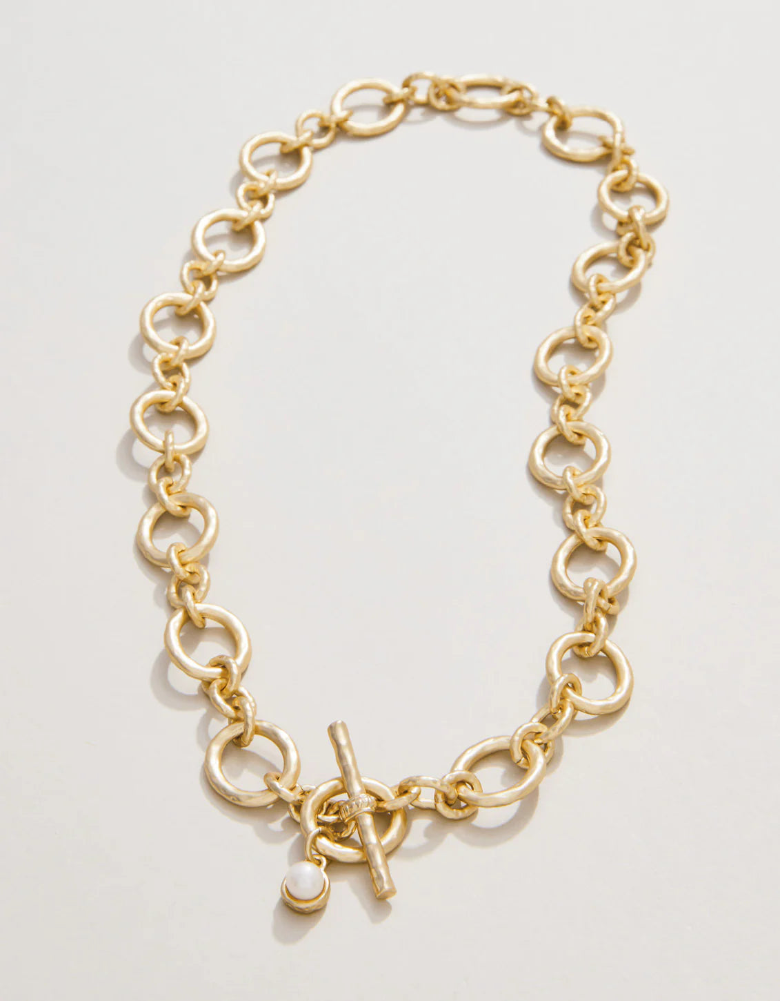 DeVaul Chain Toggle Necklace 18” Gold