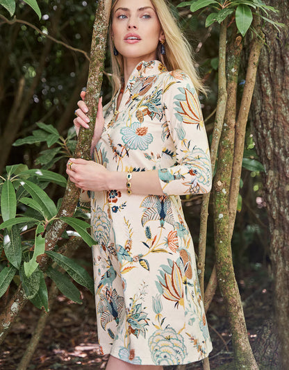 Nora Half-Zip Dress Kalalanta Floral