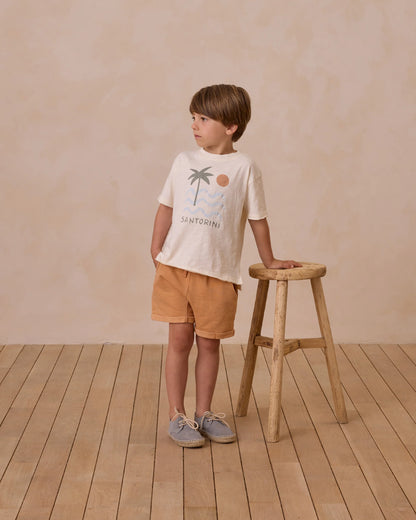 Raw Edge Tee Santorini