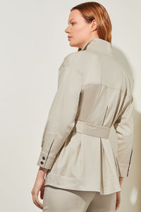 Belted Safari Jacket - Cotton Tencel