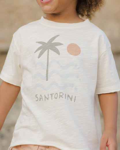 Raw Edge Tee Santorini