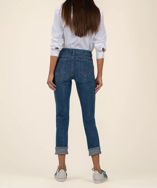 Amy Crop Straight Leg - Roll Up Fray