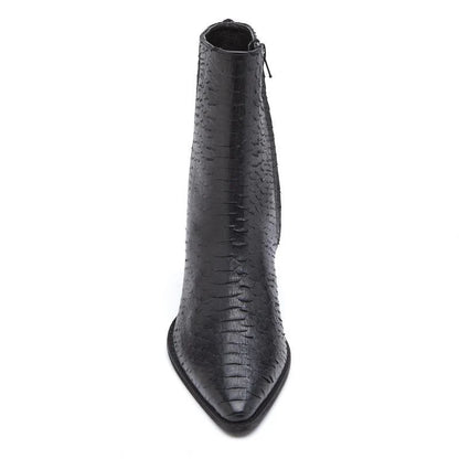 Caty Black Snake Boot