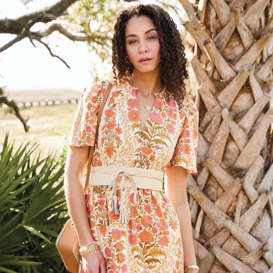 Olivia Poplin Dress McAllister Paisley