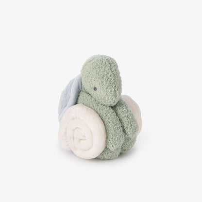 Elegant Baby Turtle Mini Huggie Plush Toy & Blanket