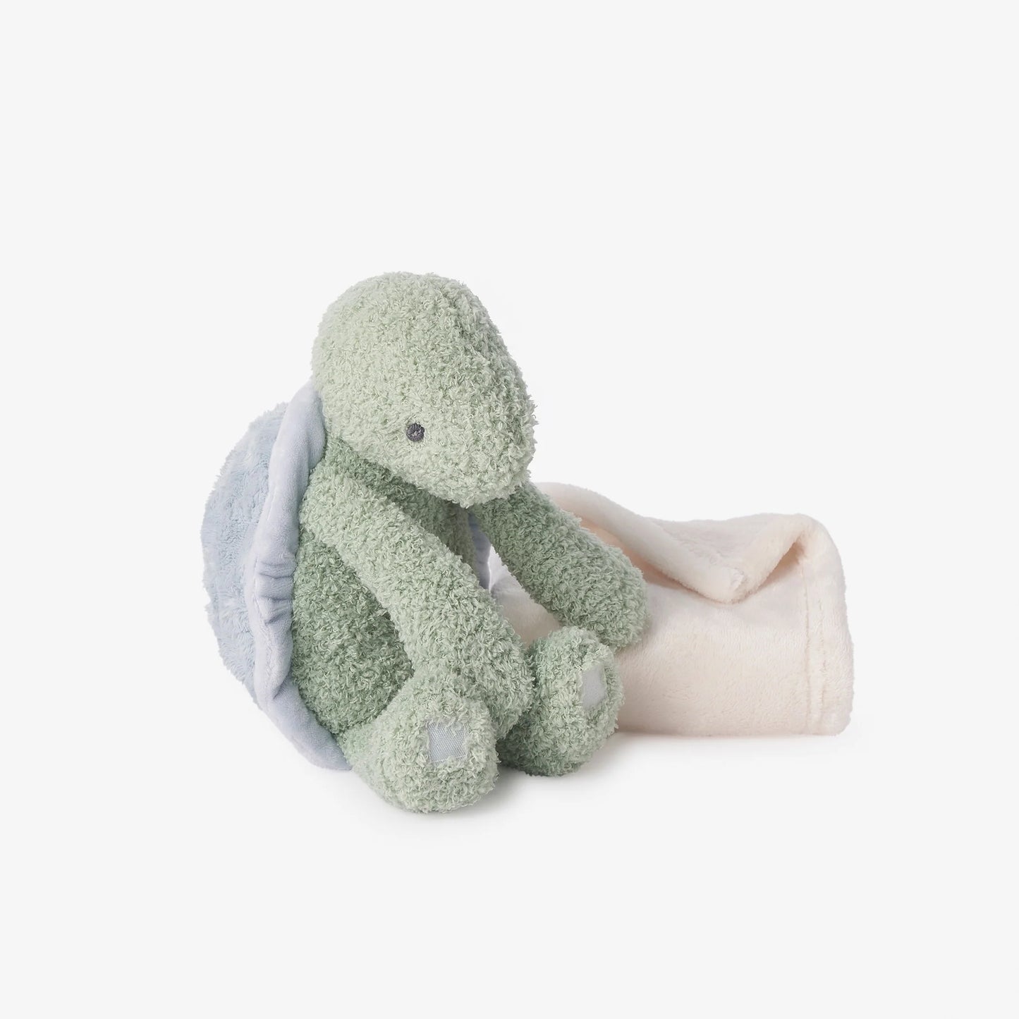 Elegant Baby Turtle Mini Huggie Plush Toy & Blanket