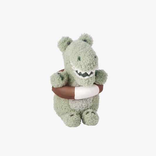 Alligator Plush Toy With Safety Preserver Rattle