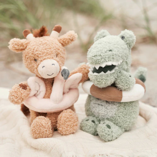 Alligator Plush Toy With Safety Preserver Rattle