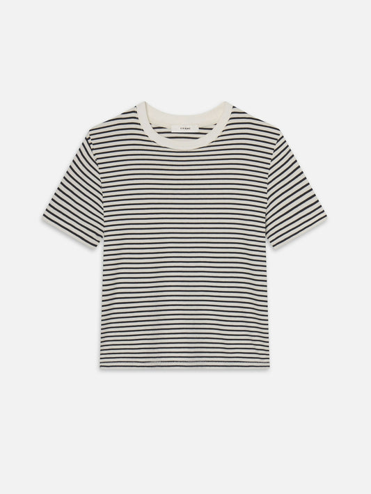 The Baby Tee Navy & White