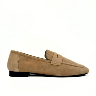Tennis Suede Loafer Beige