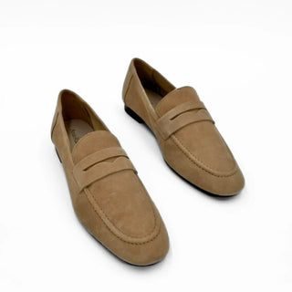 Tennis Suede Loafer Beige