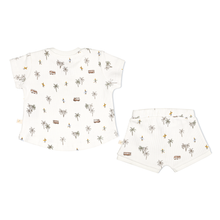 Load image into Gallery viewer, Organic Baby Toddler Tee and Shorties Set - Malibu