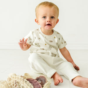 Organic Baby Toddler T-shirt & Pant Set - Malibu