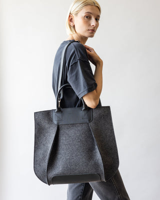 Frankie Merino Wool Tote Charcoal