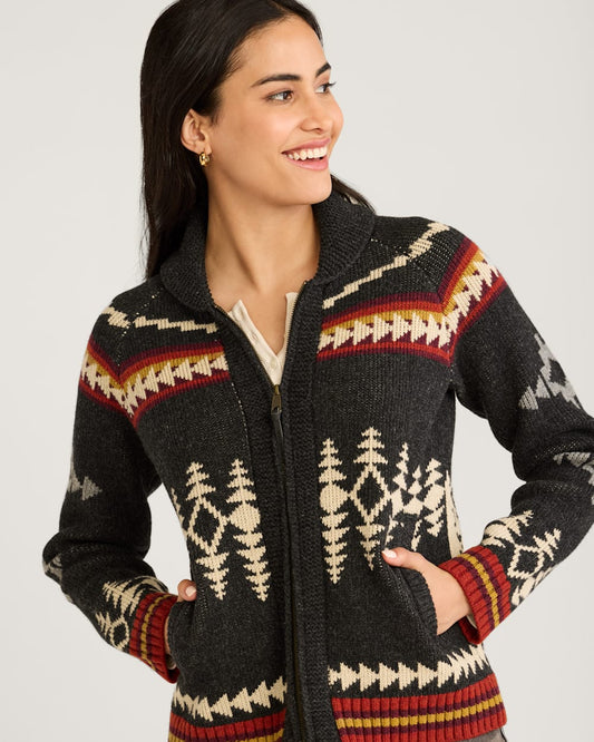 Alpine Lambswool Zip Cardigan