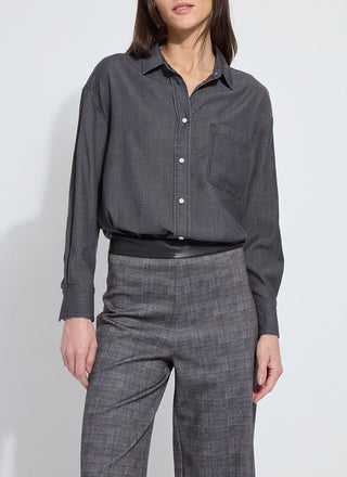 Lunette St Chambray Shirt Washed Black