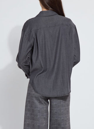 Lunette St Chambray Shirt Washed Black