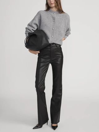 The Cashmere Fleck Cardi Silver