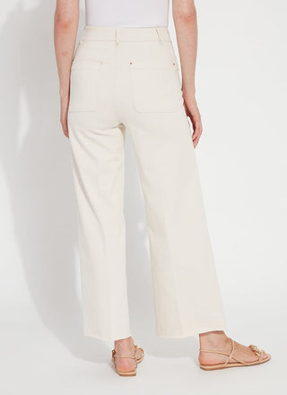 Erin Hi Waist Wide Leg Denim Oat
