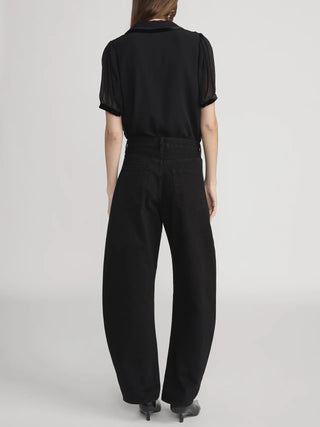 The Velvet Trim Sailor Blouse