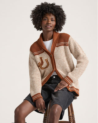 Heritage Cardigan Grey Heather Copper