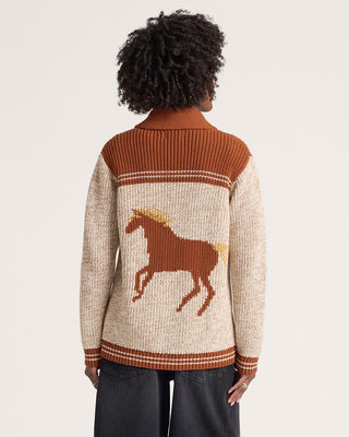 Heritage Cardigan Grey Heather Copper
