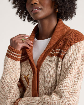 Heritage Cardigan Grey Heather Copper