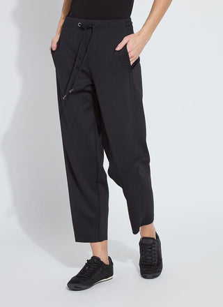 Desi Neoprene Barrel Jogger Black