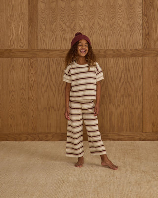 Knit Wide Leg Pant Autumn Stripe